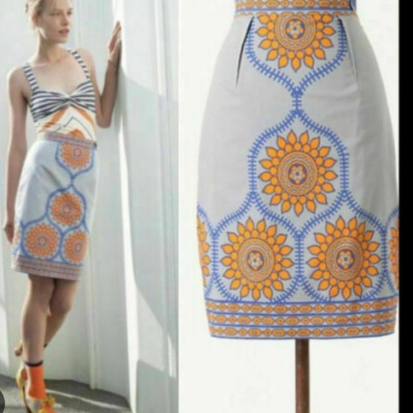 Anthropologie Dresses & Skirts - Anthropologie Plenty By Tracy Reese Presses Lutea Pencil Skirt, Size 8